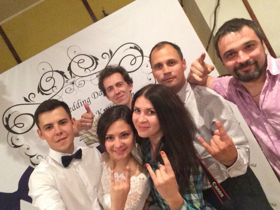 На съемке&nbsp;Видеограф Владимир Кулешов : 