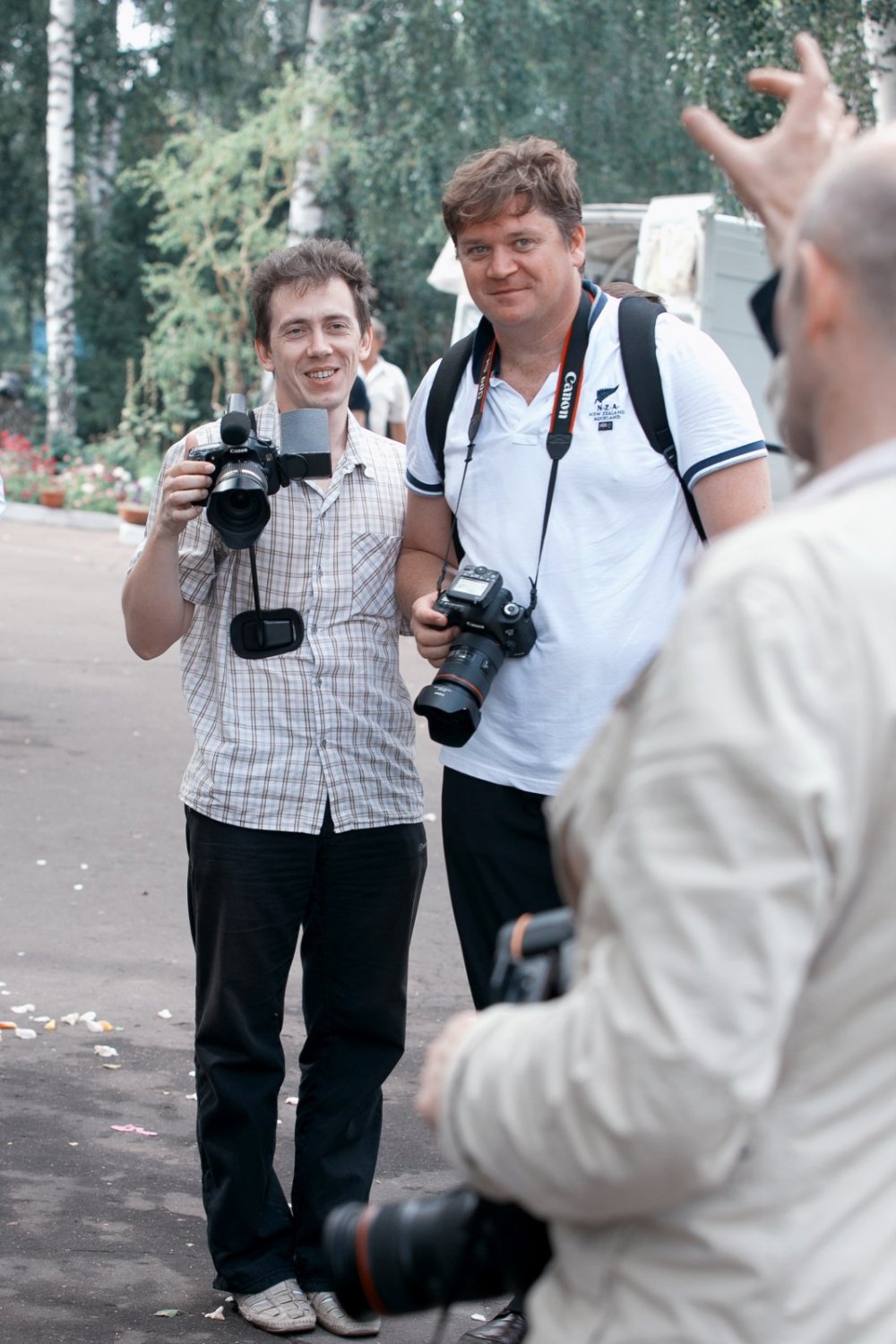 На съемке&nbsp;Видеограф Владимир Кулешов : 