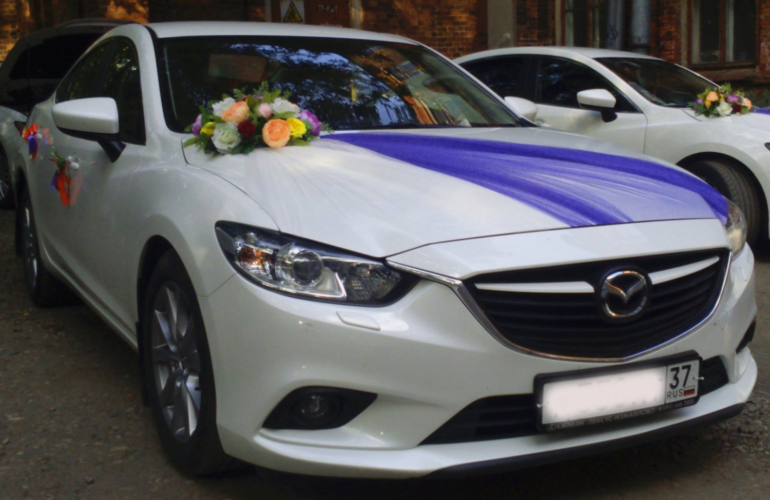 Машины на свадьбу Mazda-6&nbsp;"Свадебный Поезд" - лимузины, свадебные машины, украшения для авто. : 
