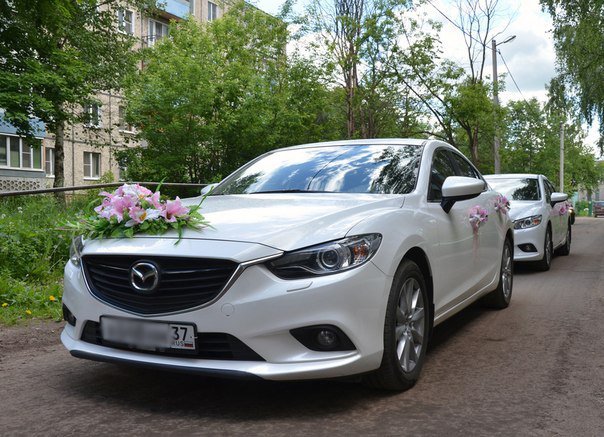 Машины на свадьбу Mazda-6&nbsp;"Свадебный Поезд" - лимузины, свадебные машины, украшения для авто. : 