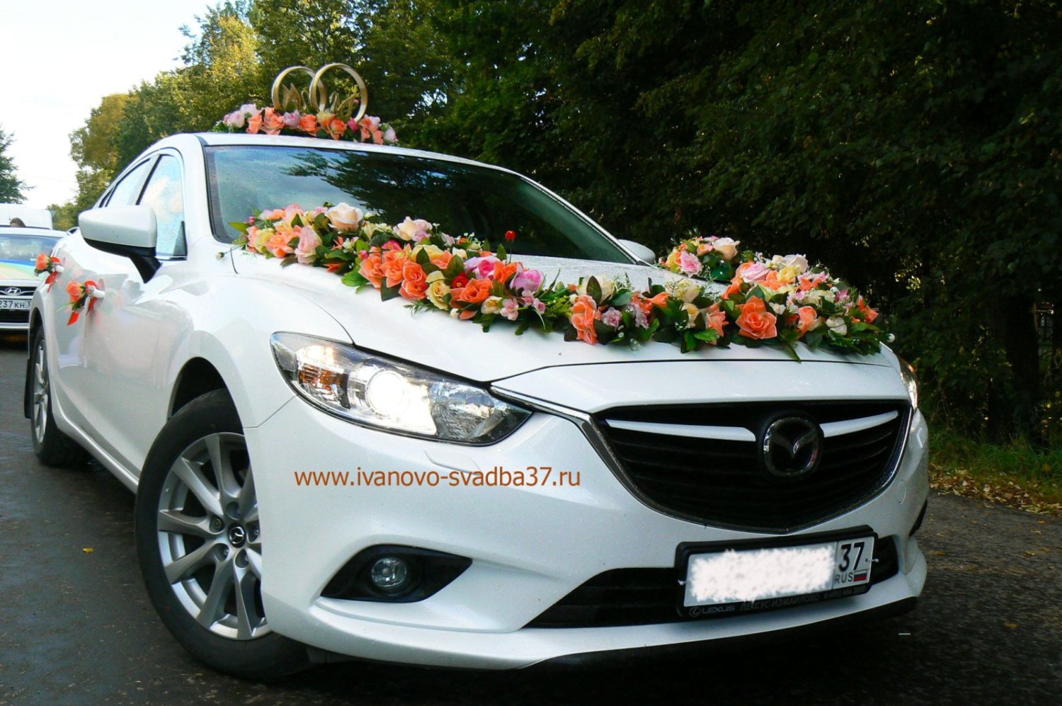 Машины на свадьбу Mazda-6&nbsp;"Свадебный Поезд" - лимузины, свадебные машины, украшения для авто. : 