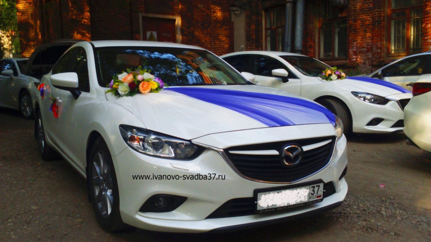 Машины на свадьбу Mazda-6&nbsp;"Свадебный Поезд" - лимузины, свадебные машины, украшения для авто. : 
