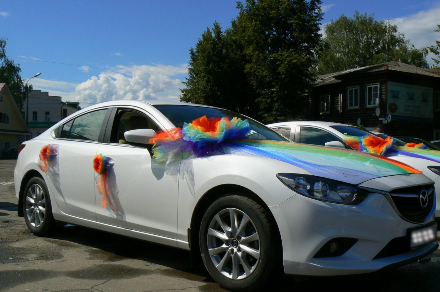 Машины на свадьбу Mazda-6&nbsp;"Свадебный Поезд" - лимузины, свадебные машины, украшения для авто. : 