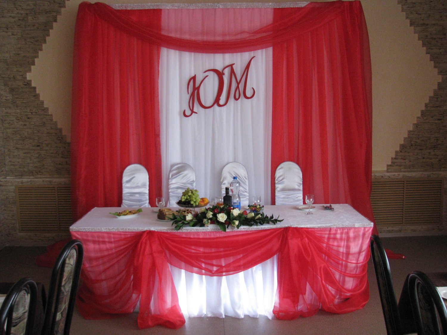 Украшение свадебного зала&nbsp;Мастерская праздника "Иманта Декори " : 