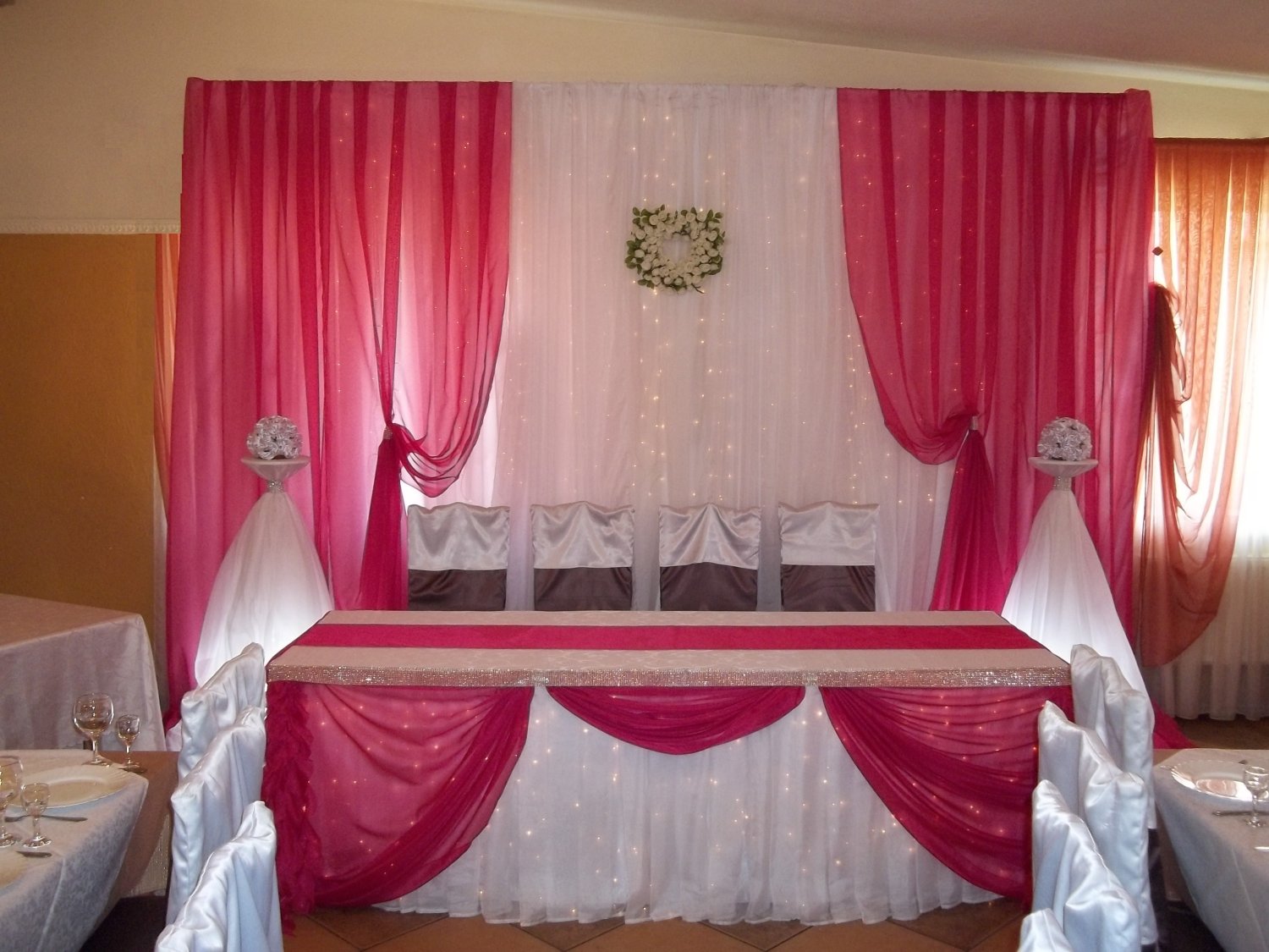 Украшение свадебного зала&nbsp;Мастерская праздника "Иманта Декори " : 