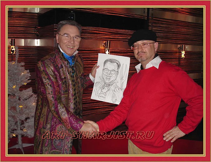 Шаржист за работой&nbsp;Шаржист на свадьбу! : 