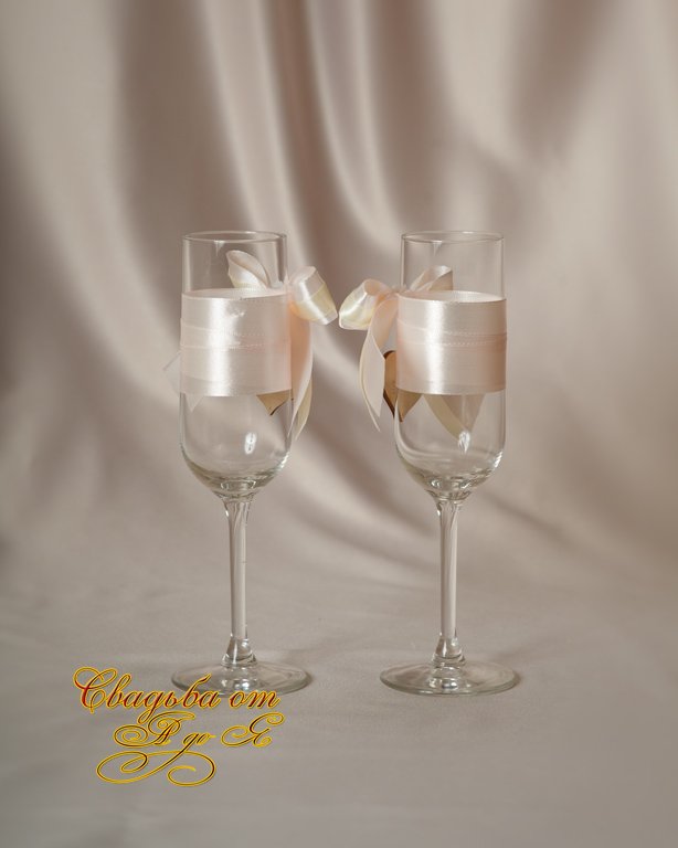 Свадебные бокалы для молодоженов&nbsp;Свадебные аксессуары, украшения, подарки и товары : 
