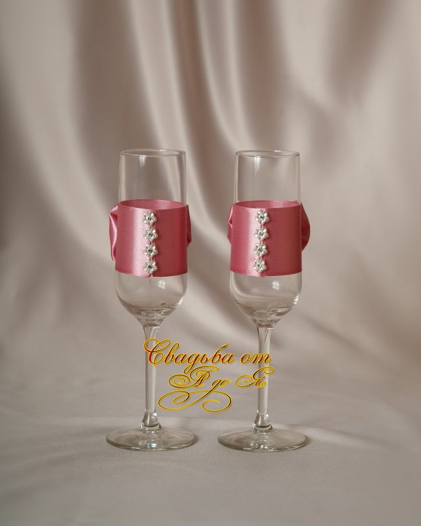 Свадебные бокалы для молодоженов&nbsp;Свадебные аксессуары, украшения, подарки и товары : 
